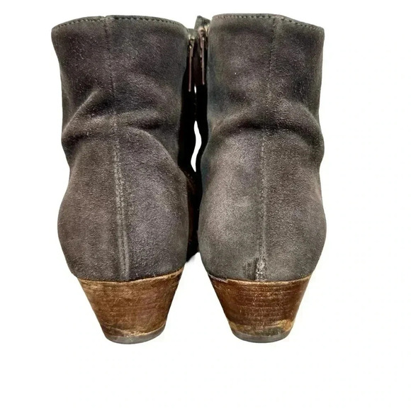 Woman by Common Projects Suede Zipper Ankle Boots in Charcoal Sz:39 - Picture 6 of 10